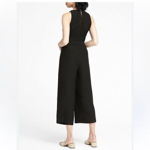 Banana Republic Black Cropped Jumpsuit